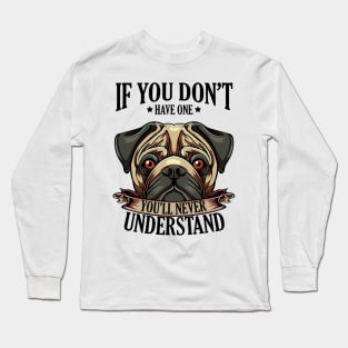 Pug Long Sleeve T-Shirt